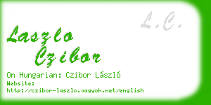 laszlo czibor business card